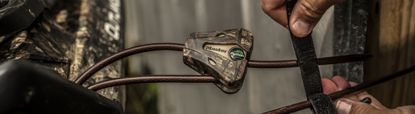 8418 Python Mossy Oak Master Lock Locking Cable in CountryDNA Camo