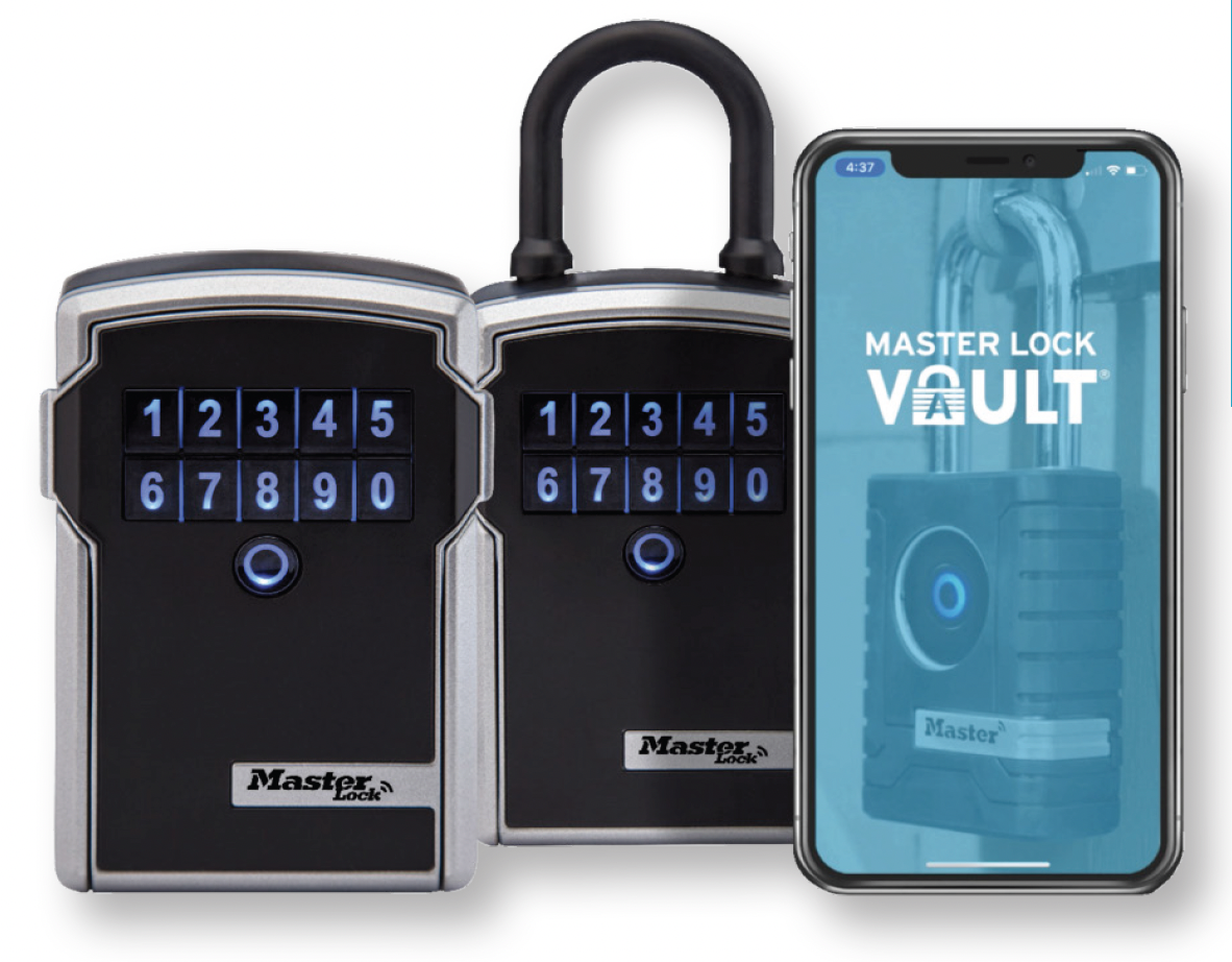 Bluetooth lockbox and phone with vault app